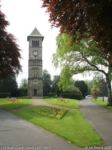 Recent Photograph of Clock Tower (AD 1863) (Lichfield)