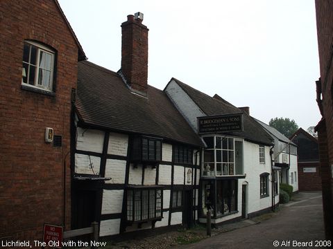 Recent Photograph of The Old with the New (Lichfield)