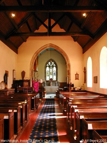 Recent Photograph of Inside St Peter's Church (Marchington)