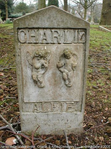 Recent Photograph of Charlie & Alfie (Cemetery) (Newcastle under Lyme)