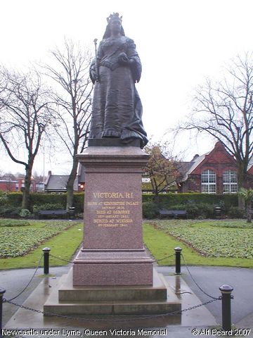 Recent Photograph of Queen Victoria Memorial (Newcastle under Lyme)