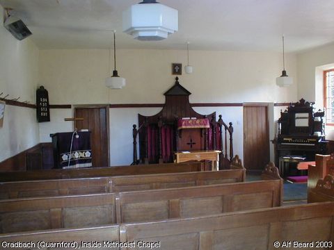 Recent Photograph of Inside Gradbach Methodist Chapel (Gradbach)