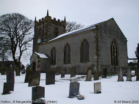 Recent Photograph of St Margaret's Church (in Winter) (Wetton)