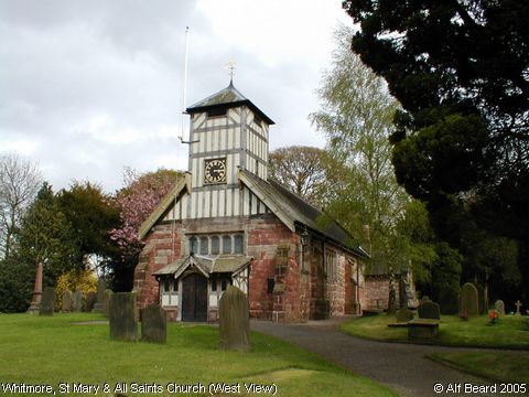 Recent Photograph of St Mary & All Saints Church (West View) (Whitmore)