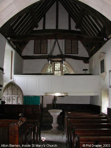 Recent Photograph of Inside St Mary's Church (Alton Barnes)