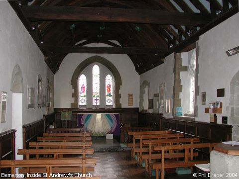 Recent Photograph of Inside St Andrew's Church (Bemerton)