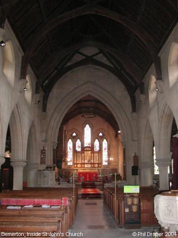 Recent Photograph of Inside St John's Church (Bemerton)