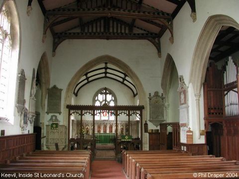 Recent Photograph of Inside St Leonard's Church (Keevil)