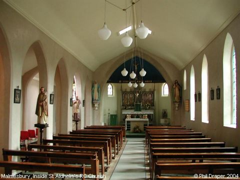 Recent Photograph of Inside St Aldhelm's RC Church (Malmesbury)
