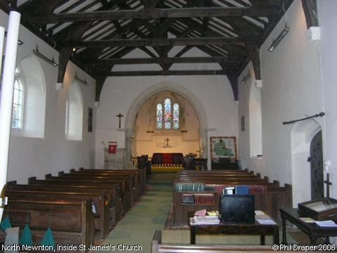 Recent Photograph of Inside St James's Church (North Newnton)