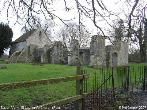 Recent Photograph of St Leonard's Church (Ruin) (Sutton Veny)