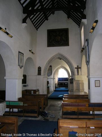 Recent Photograph of Inside St Thomas à Becket's Church (Tilshead)