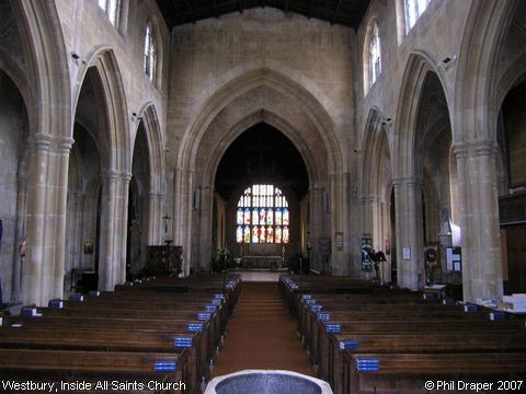 Recent Photograph of Inside All Saints Church (Westbury)