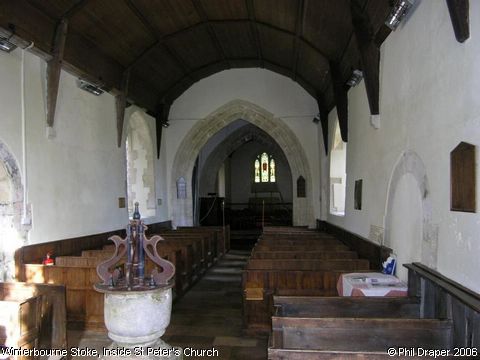 Recent Photograph of Inside St Peter's Church (Winterbourne Stoke)