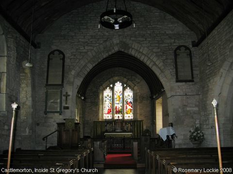 Recent Photograph of Inside St Gregory's Church (Castlemorton)