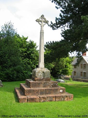 Recent Photograph of Churchyard Cross (Clifton upon Teme)