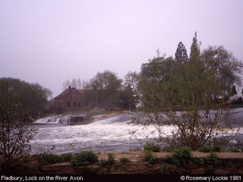 Recent Photograph of Lock on the River Avon (Fladbury)