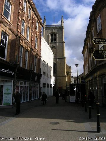 Recent Photograph of St Swithin's Church (Worcester)