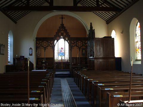 Recent Photograph of Inside St Mary the Virgin's Church (Bosley)