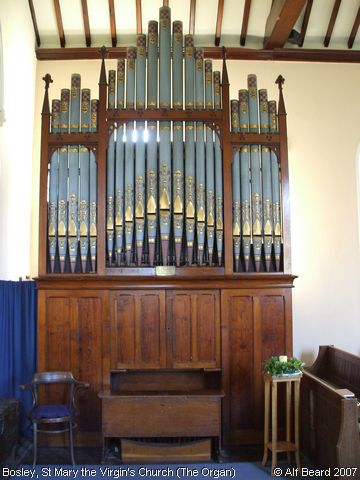 Recent Photograph of St Mary the Virgin's Church (The Organ) (Bosley)