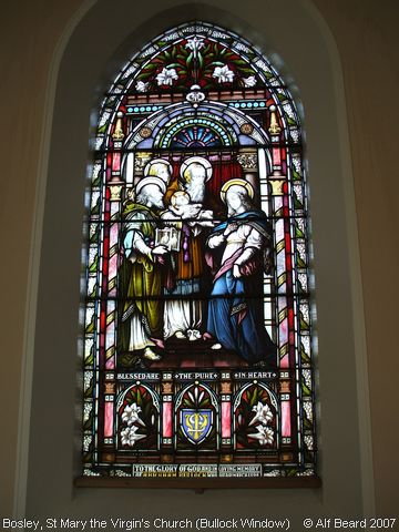 Recent Photograph of St Mary the Virgin's Church (Bullock Window) (Bosley)