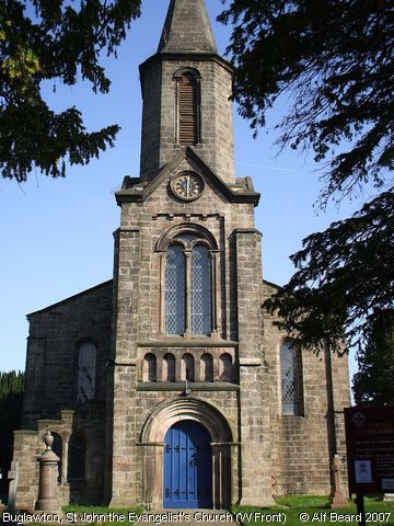 Recent Photograph of St John the Evangelist's Church (West Front) (Buglawton)