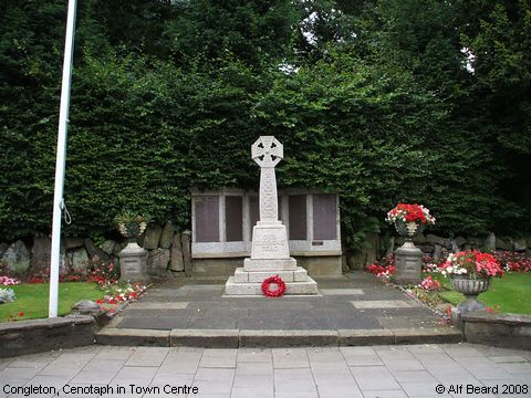 Recent Photograph of Cenotaph in Town Centre (Congleton)