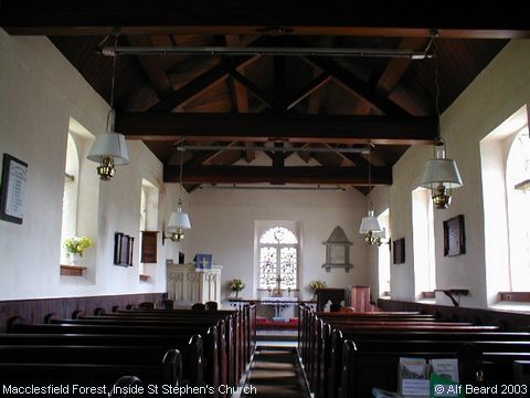 Recent Photograph of Inside St Stephen's Church (Macclesfield Forest)