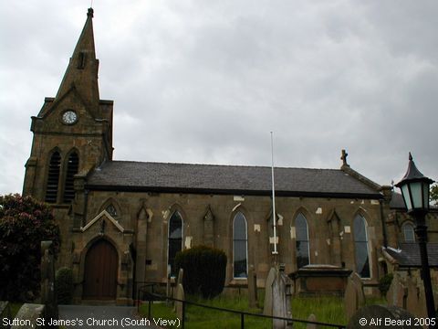 Recent Photograph of St James's Church (South View) (Sutton by Macclesfield)