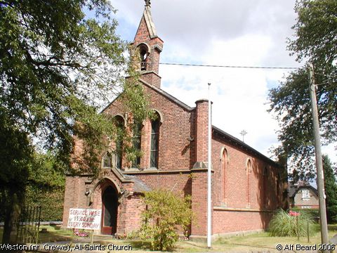 Recent Photograph of All Saints Church (Weston by Crewe)