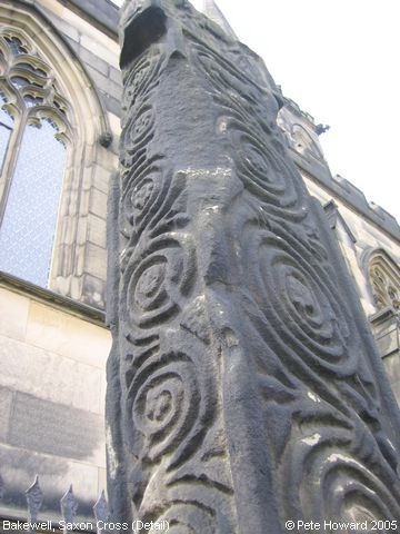 Recent Photograph of Saxon Cross (Detail) (Bakewell)