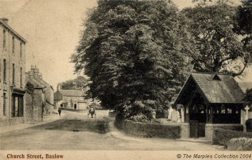 Old Postcard of Church Street (2) (Baslow)