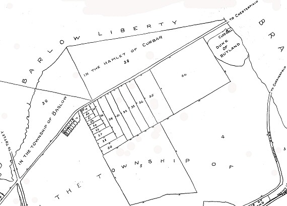 Baslow Map - Plan of Allocations on the Moor
