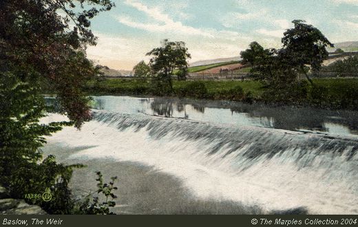 Old Postcard of The Weir (Baslow)