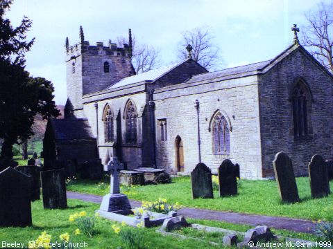 Recent Photograph of St Anne's Church (1999) (Beeley)