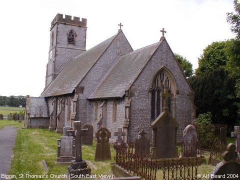 Recent Photograph of St Thomas's Church (SE View) (Biggin by Hartington)