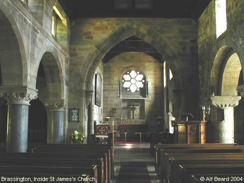 Recent Photograph of Inside St James's Church (Brassington)