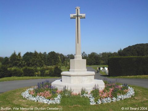 Recent Photograph of War Memorial (Buxton Cemetery) (Buxton)
