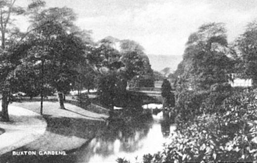 Old Postcard of Buxton Gardens (1) (Buxton)