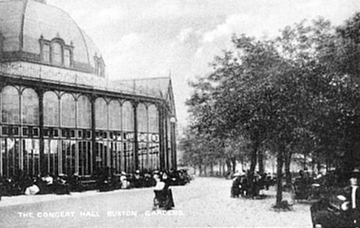 Old Postcard of The Concert Hall (Buxton)