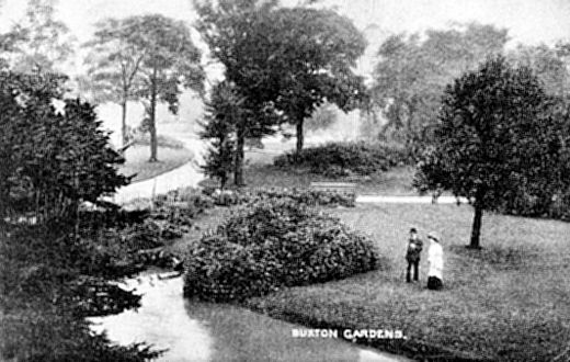 Old Postcard of Buxton Gardens (2) (Buxton)