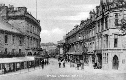 Old Postcard of Spring Gardens (Buxton)