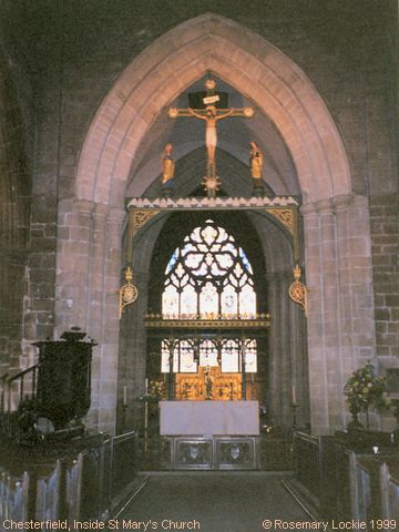 Recent Photograph of Inside St Mary & All Saints Church (Chesterfield)