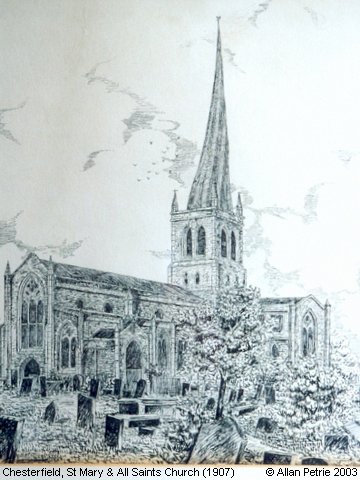 Recent Photograph of St Mary & All Saints Church (1907) (Chesterfield)