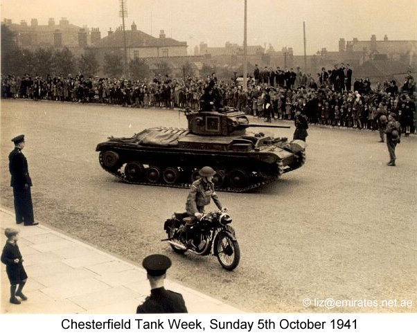 Old Photograph of “Chesterfield Tank Week” (1941) (Chesterfield)