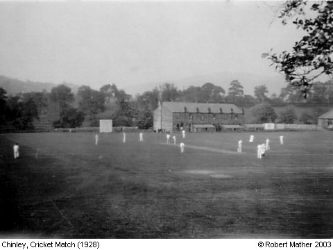 Recent Photograph of Cricket Match (1928) (Chinley)