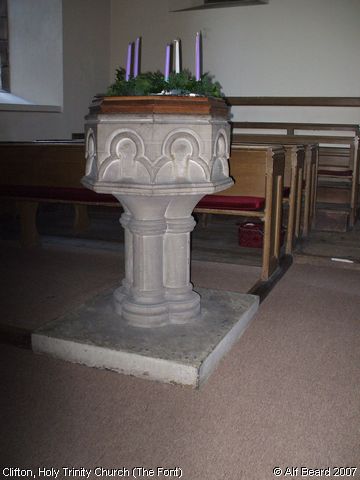 Recent Photograph of Holy Trinity Church (The Font) (Clifton)