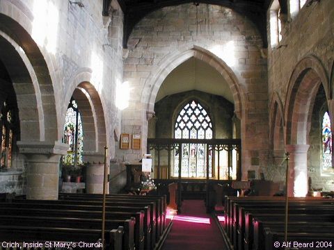 Recent Photograph of Inside St Mary's Church (Crich)