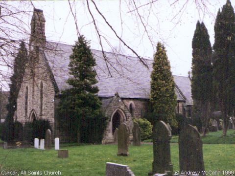 Recent Photograph of All Saints Church (1999) (Curbar)