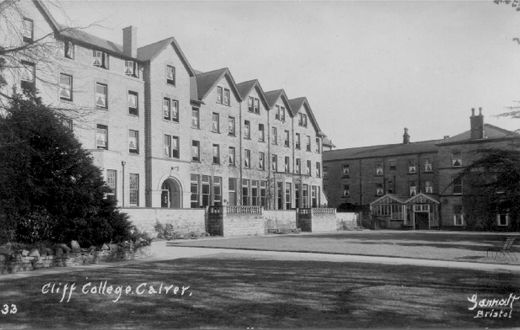 Old Postcard of Cliff College (Curbar)